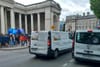 A stream of private vehicles continues to flow through College Green, despite council’s restrictions